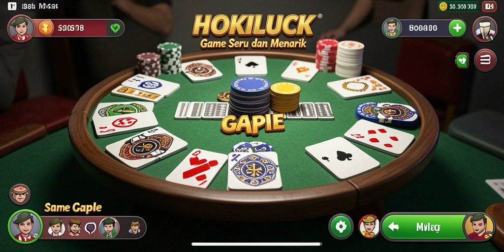 Tampilan gameplay seru di HOKILUCK dengan teman-teman