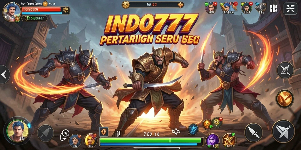 Tangkapan layar INDO777 menampilkan aksi pertarungan yang mendebarkan.