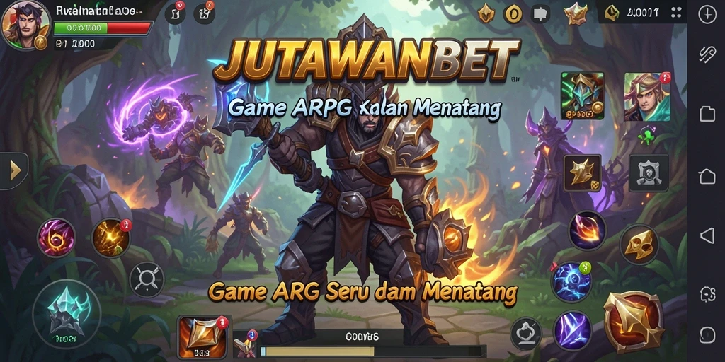 Tampilan gameplay menegangkan dalam JUTAWANBET yang menarik.