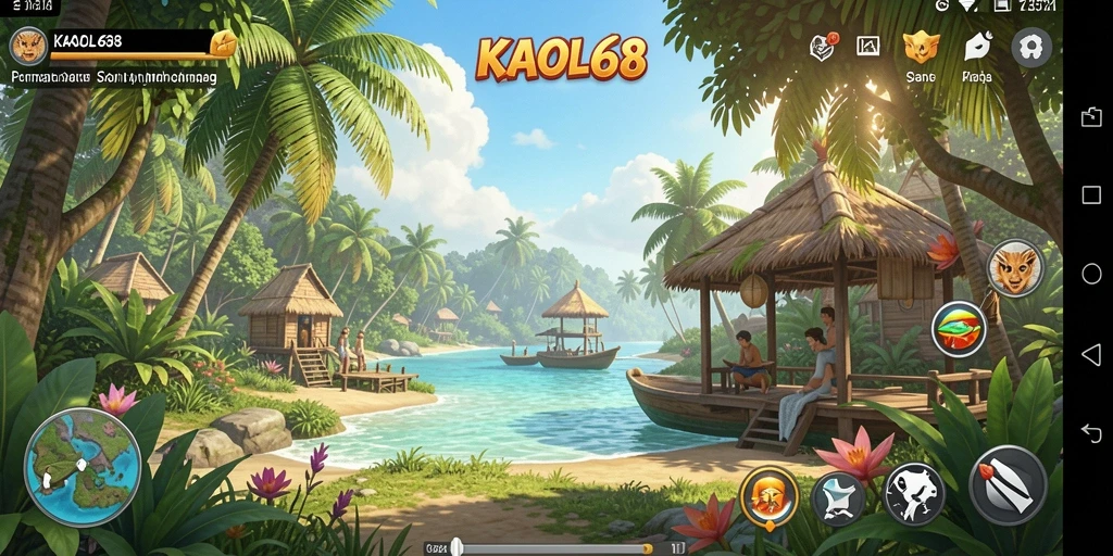 Tampilan gameplay KAOL68 yang menenangkan dan menarik.