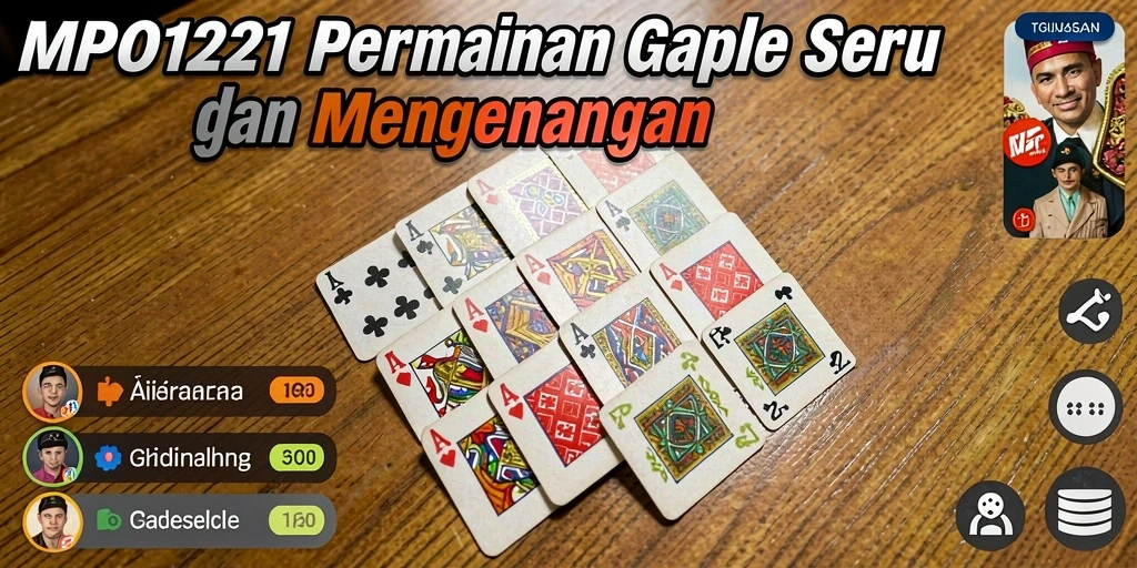 Tampilan gameplay gaple yang seru dan menantang.