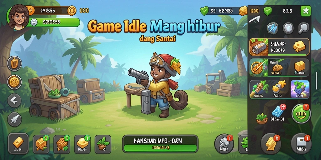 Tampilan gameplay MPO555 yang menakjubkan dengan karakter yang berinteraksi.