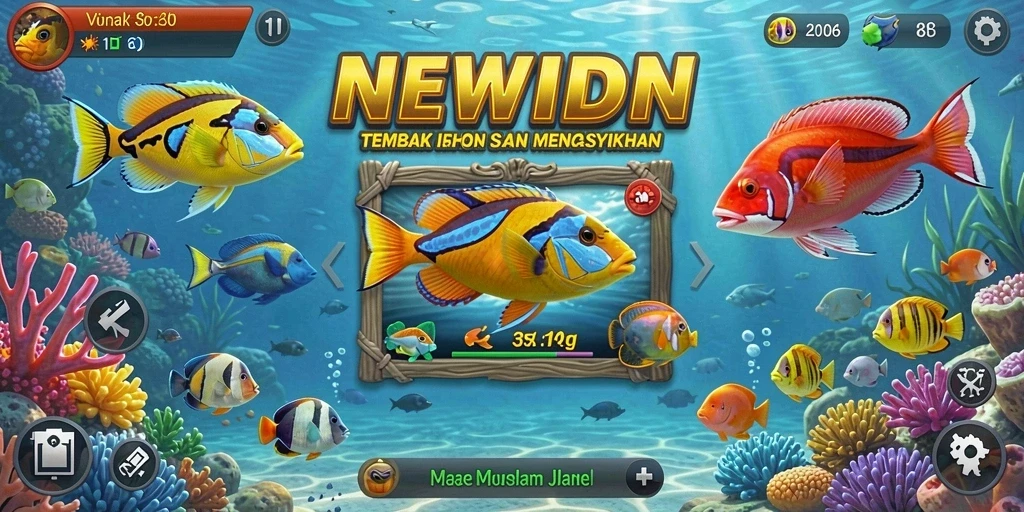 Screenshot gameplay Tembak Ikan yang menegangkan di NEWIDN.