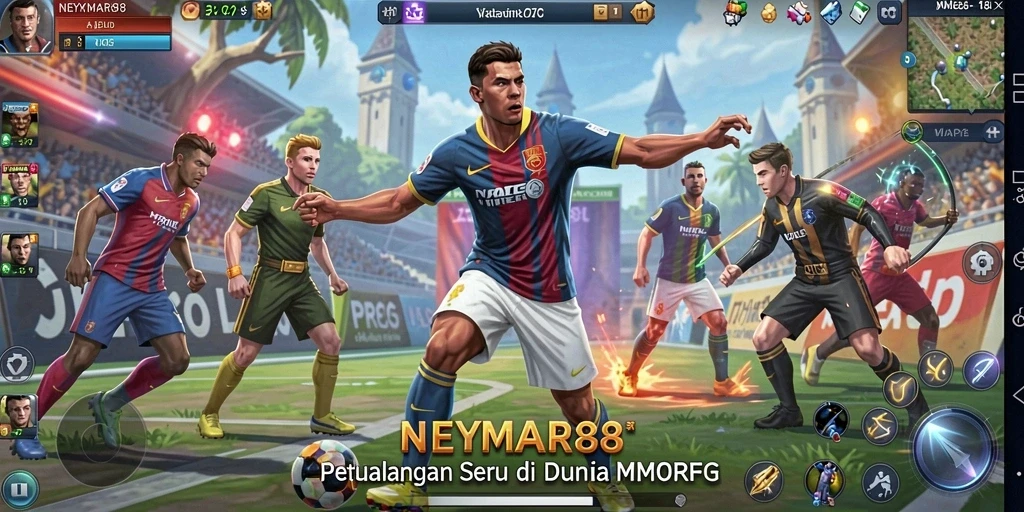Tangkapan layar gameplay NEYMAR88 menampilkan petualangan seru dalam dunia MMORPG.