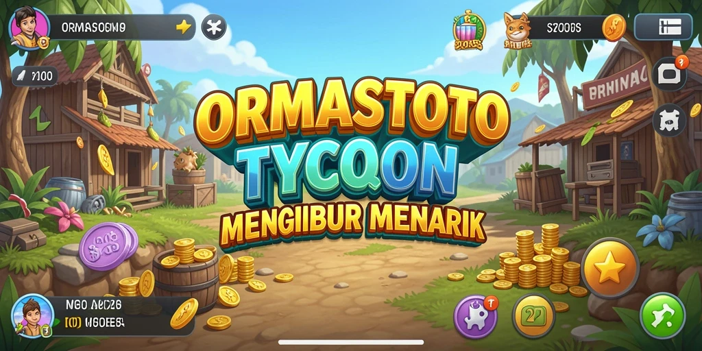 Screenshot utama ORMASTOTO menampilkan gameplay Tycoon yang seru.