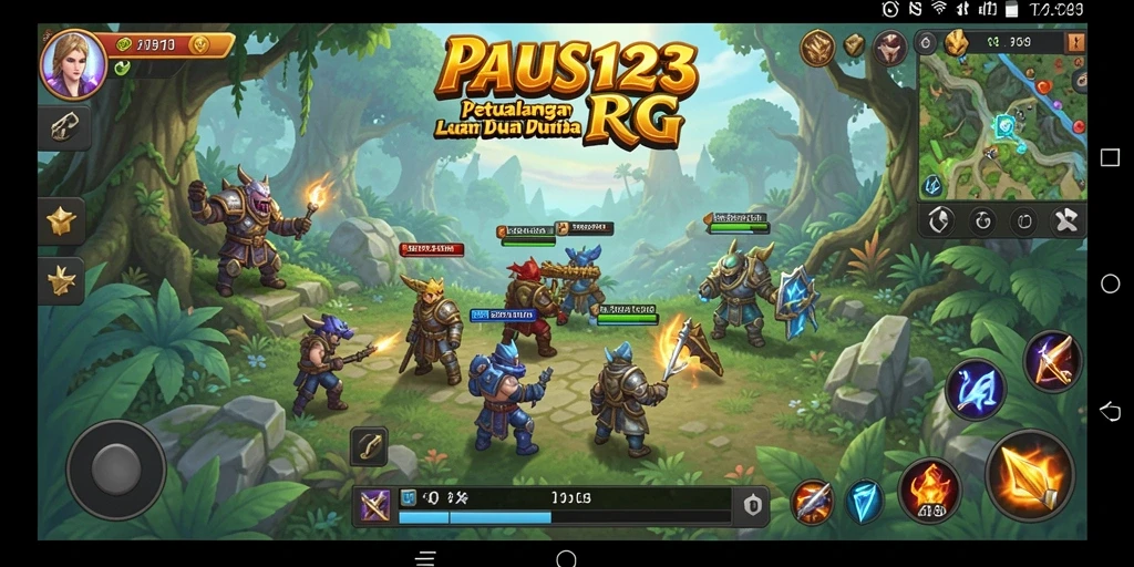 Tampilan dinamis dalam gameplay RPG PAUS123 yang mengesankan.