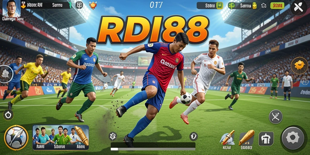 Tangkapan layar gameplay RDI88 dengan aksi olahraga yang menarik.