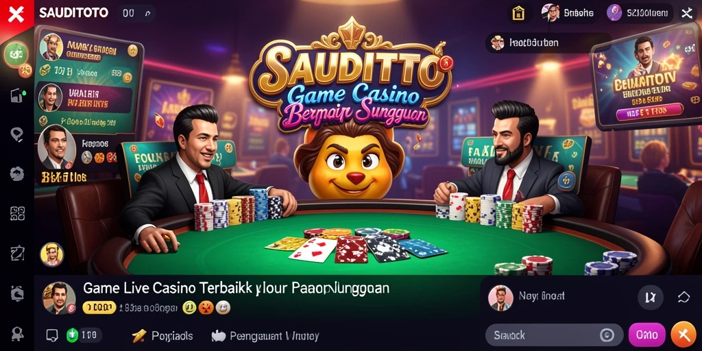 Tampilan gameplay nyata di SAUDITOTO dengan dealer profesional.