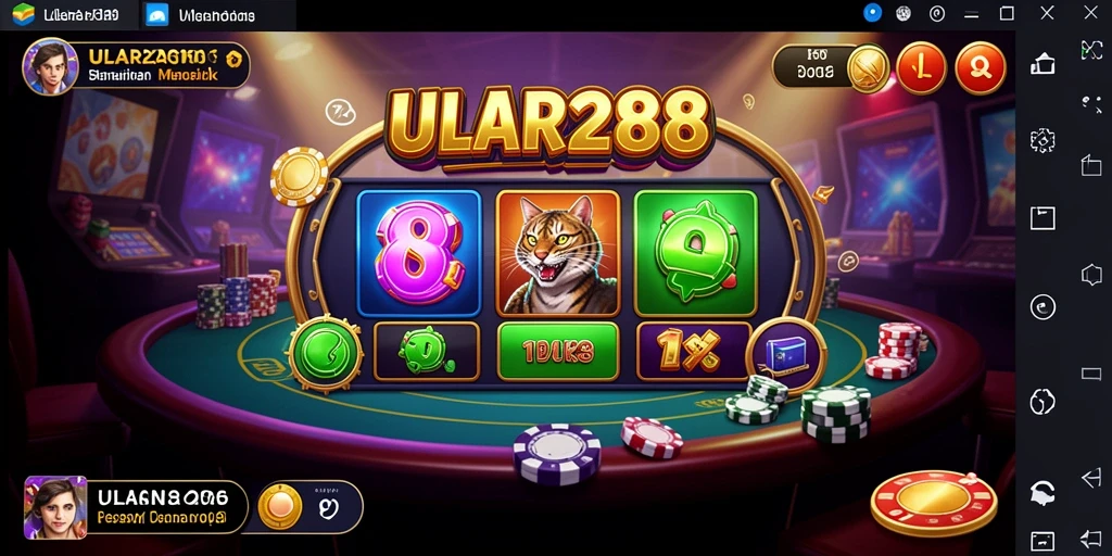 Screenshot ULAR288 menampilkan gameplay kasino yang seru dan menarik.