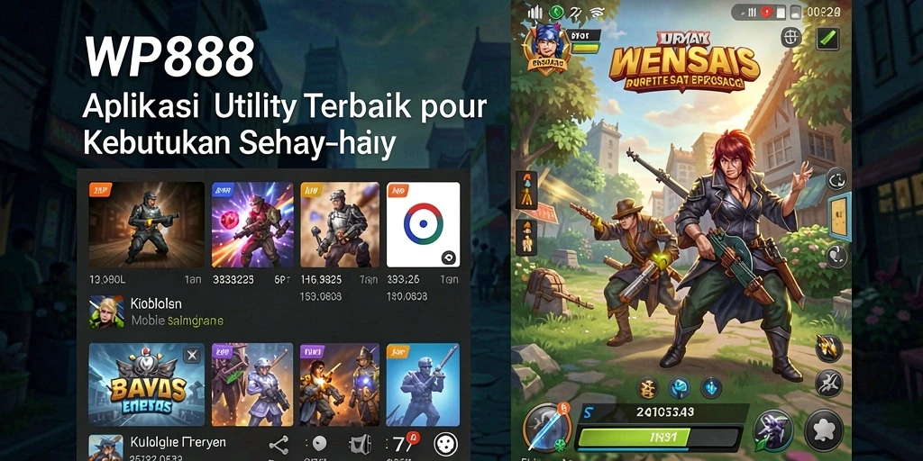 Tampilan utama WP888 dengan fitur utility yang berguna.
