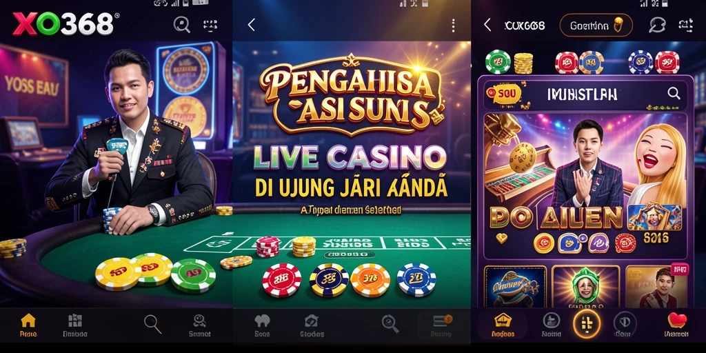 Tangkap layar gameplay Live Casino yang mengasyikkan di XO368.